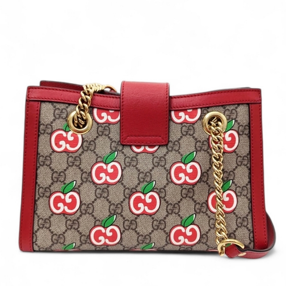 ✨️Authentic Limited Edition Gucci Small Padlock GG Supreme Red Apple Bag - Picture 6 of 16